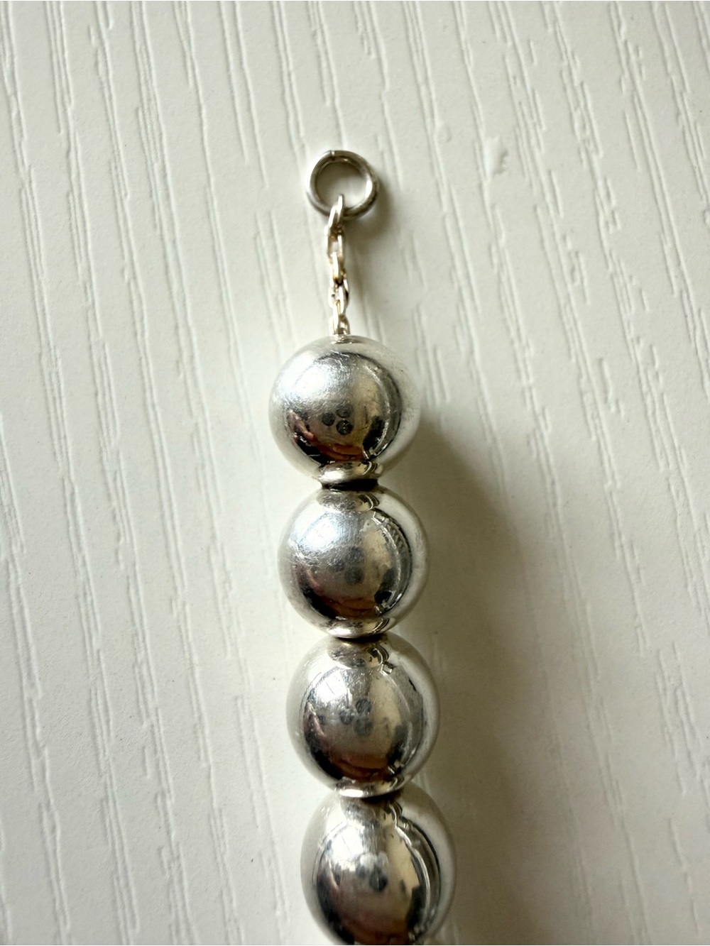 Tiffany & Co. Sterling Silver Bead Bracelet | Classic Ball Bracelet - Picture 5 of 6